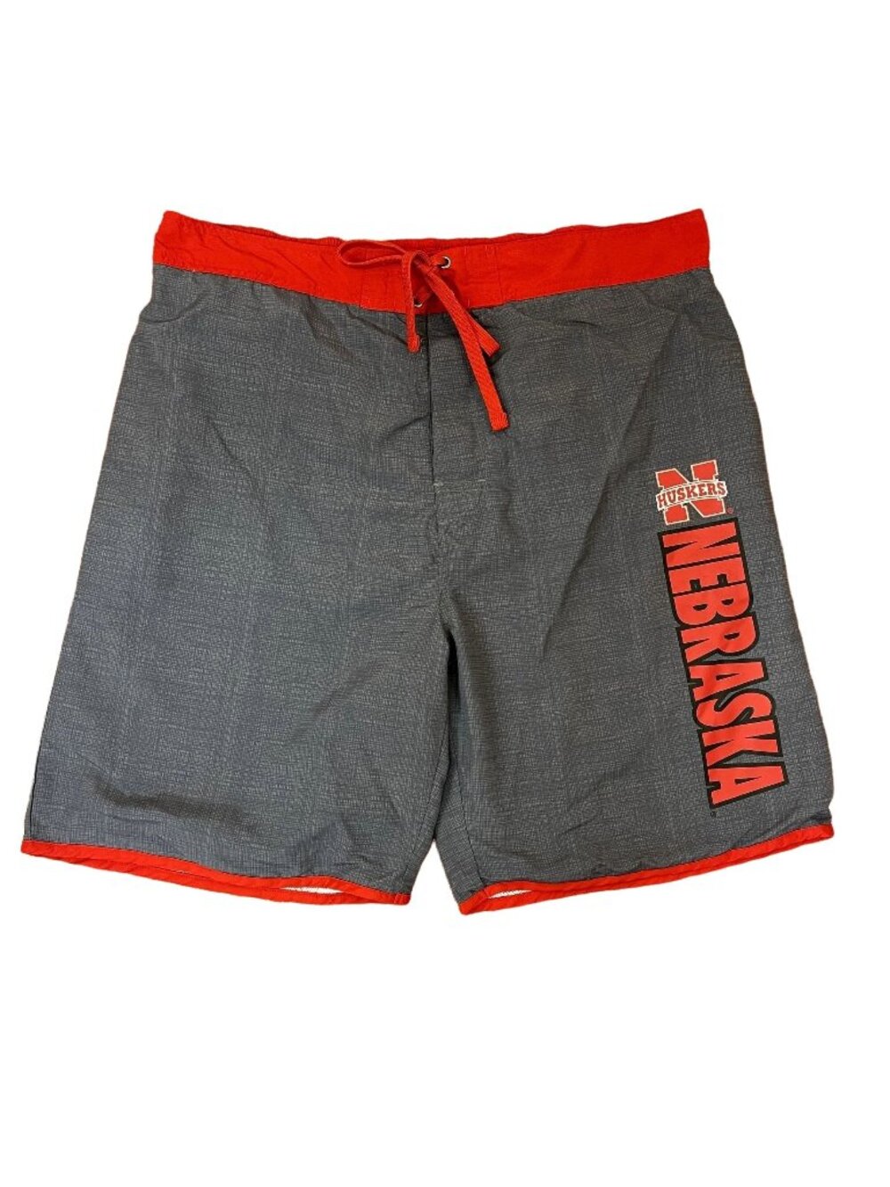 KA Knights Apparel Nebraska Huskers Swim Trunks Shorts Baggies sz Large